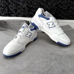 New Balance 550 White Cobalt Blue Summer Fog BB550DWC Men’s Size 10.5
